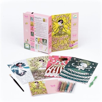 Набір для малювання блискітками Djeco Плаття (DJ09500) - Pampik - 2