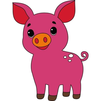 Детская раскраска ArtCraft Поросенок 25х30 см (15110-AC) - Pampik