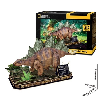 Пазл 3D CubicFun National Geographic Dino Стегозавр, 62 элемента (DS1054h) - Pampik - 4