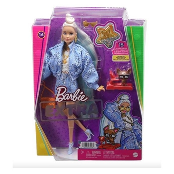 Кукла Barbie Экстра Блондинка с пучком на распущенных волосах, 29 см (HHN08) - Pampik