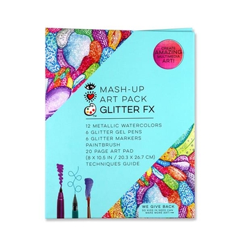 Набір для творчості I Heart Art Глітер-колаж з блискучими аквареллю гелевими ручками та маркерами (8003) - Pampik - 2