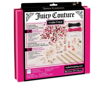 Набор для создания шарм-браслетов Make it Real Juicy Couture Розовый звездопад 470 эл. (MR4408) - Pampik - 5