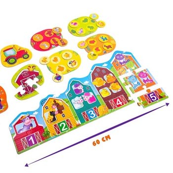 Развивающий набор Vladi Toys 3 в 1 Ферма (VT2901-03) - Pampik - 2