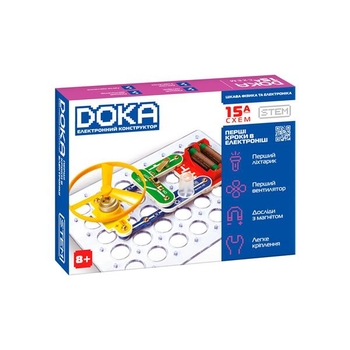 Электронный конструктор Doka Первые шаги в электронике Набор А, 15 Схем (D70709) - Pampik - 10