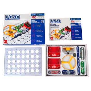 Электронный конструктор Doka Первые шаги в электронике Набор А, 15 Схем (D70709) - Pampik - 4