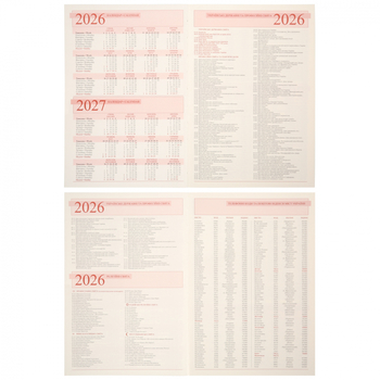 Щоденник Leo Planner Credo А5, датований 2026, 368 сторінок, бордовий (252645) - Pampik - 11