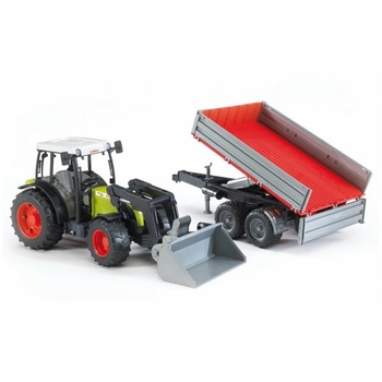 Модель Bruder Трактор Nectis 267 F с погрузчиком и прицепом 1:16 (02112) - Pampik