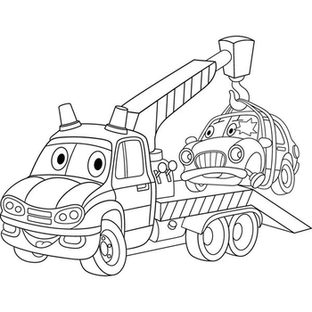 Детская раскраска ArtCraft Эвакуатор 25х30 см (15067-AC) - Pampik - 2