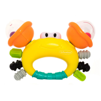 Погремушка Infantino Мистер краб с прорезывателем (304889I) - Pampik