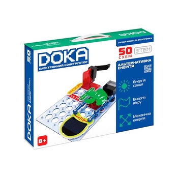 Електронний конструктор Doka Альтернативна енергія 50 схем (D70711) - Pampik - 10