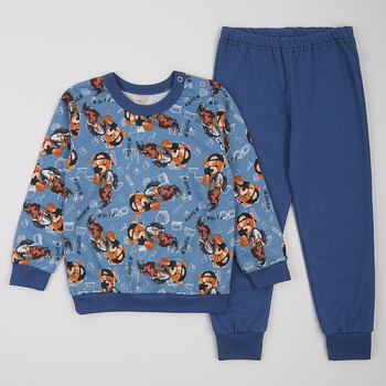 Пижама утепленная Ляля К3ФТ118 86 Синий (1073130.8038014) - Pampik