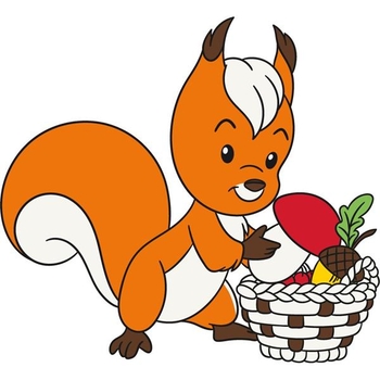 Детская раскраска ArtCraft Белочка 25х30 см (15079-AC) - Pampik