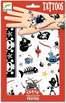 Набор наклейок на тело Djeco Пираты (DJ09584) - Pampik