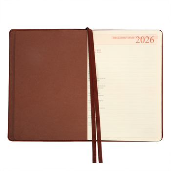 Щоденник Leo Planner Case А5, датований 2026, 368 сторінок, коричневий (252659) - Pampik - 6