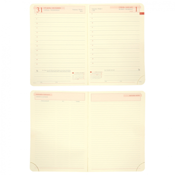 Щоденник Leo Planner Aldento А6, датований 2026, 352 сторінки, коричневий (252674) - Pampik - 11