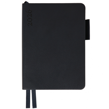 Щоденник Leo Planner Binario, А6, датований 2026, 352 сторінки, темно-синій (252651) - Pampik