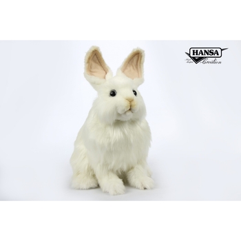 М'яка іграшка Hansa Сніжний кролик, 25 см (7707) - Pampik - 2
