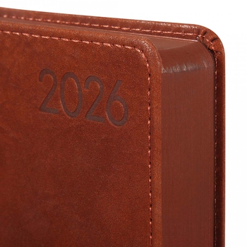 Щоденник Leo Planner Case А5, датований 2026, 368 сторінок, коричневий (252659) - Pampik - 3