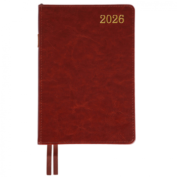 Щоденник Leo Planner City А5, датований 2026, 368 сторінок, коричневий (252668) - Pampik