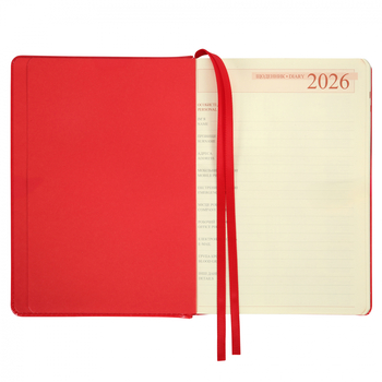 Щоденник Leo Planner City А5, датований 2026, 368 сторінок, червоний (252666) - Pampik - 6