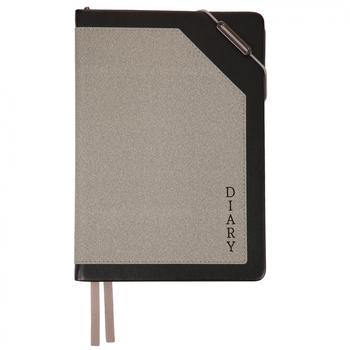 Щоденник Leo Planner Bruno А5, датований 2026, 368 сторінок, сірий (252685) - Pampik