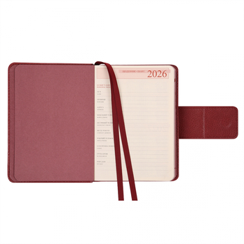 Щоденник Leo Planner Chiara А6, датований 2026, 352 сторінки, бордовий (252705) - Pampik - 8