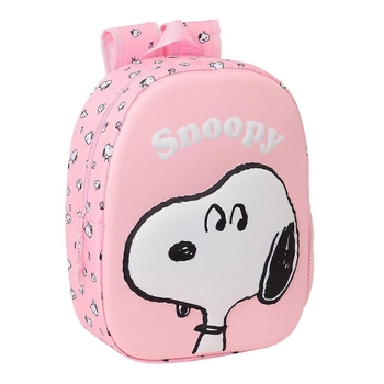 Рюкзак дитячий Safta Snoopy 3D, 33х27х10 см, рожевий (622544890) - Pampik