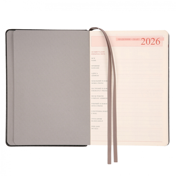 Щоденник Leo Planner Bruno А5, датований 2026, 368 сторінок, сірий (252685) - Pampik - 7