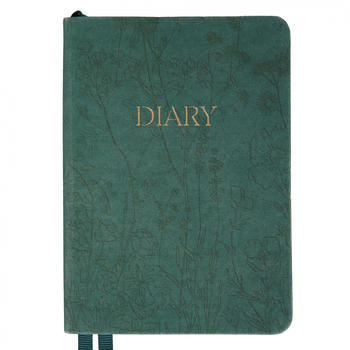 Щоденник Leo Planner Fiorella А6, датований 2026, 352 сторінки, смарагдовий (252707) - Pampik