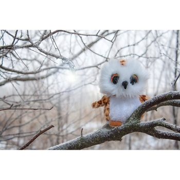 М'яка іграшка Lumo Stars Сова Uqqla, 15 см (55002) - Pampik - 2