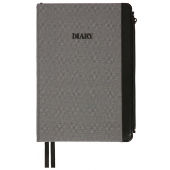 Щоденник Leo Planner Cozy А5, датований 2026, 368 сторінок, сірий (252682) - Pampik