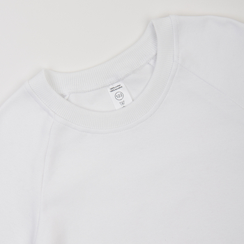 Реглан Garnamama Basic Sweatshirt інтерлок 134 Білий (1031915.1327825) - Pampik - 3