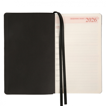 Щоденник Leo Planner Glory, датований 2026, 12х20 см, 352 сторінки, чорний (252632) - Pampik - 7