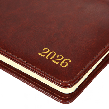 Планінг-щотижневик настільний Leo Planner City, датований 2026, 34х13 см, 128 сторінок, коричневий (252677) - Pampik - 6