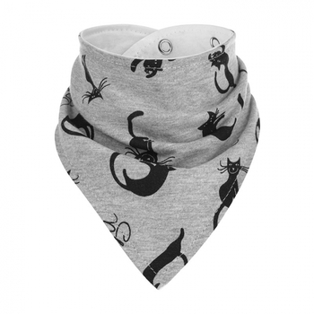 Нагрудник-бандана Akuku Котики, сірий (A1502) - Pampik