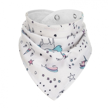 Нагрудник-бандана Akuku Єдиноріг, біло-блакитний (A1501) - Pampik