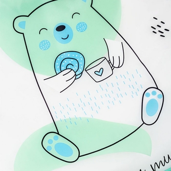 Нагрудник Akuku Тедді з рукавами, 30х30 см (A0518) - Pampik - 2