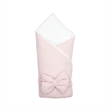 Конверт-плед Twins Cotton New, зі зйомним наповненням, 90х90 см, рожевий (9026-TCN-08) - Pampik