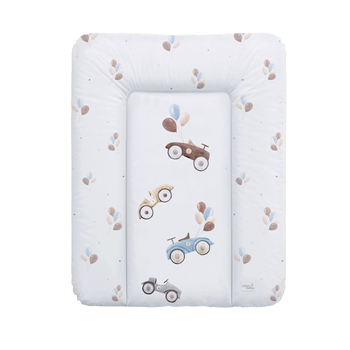 Сповивальний матрац Ceba Baby Retro Autumn Retro Cars, 70х50 см, білий (W-143-000-640) - Pampik