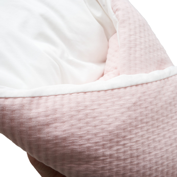 Конверт-плед Twins Cotton New, зі зйомним наповненням, 90х90 см, рожевий (9026-TCN-08) - Pampik - 2