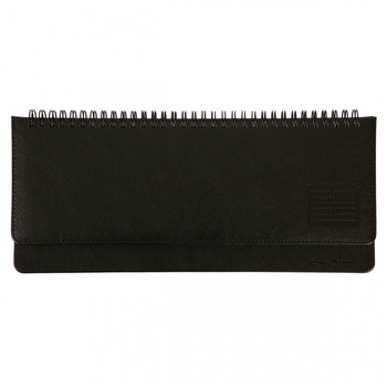 Планінг настільний Leo Planner Persona, датований 2026, 30х14 см, 128 сторінок, чорний (252657) - Pampik