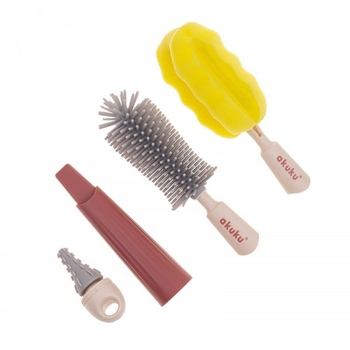 Набір щіточок для пляшечок і сосок Akuku (A0512) - Pampik - 2