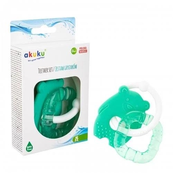 Набір прорізувачів Akuku Ведмедик-Квадрат, зелений (A0124) - Pampik