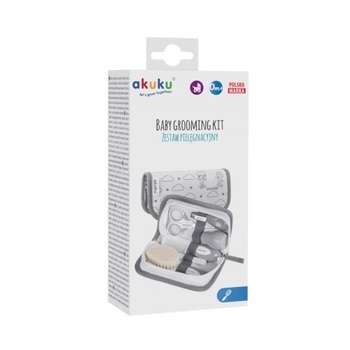 Набор по уходу Akuku Hooligans, серый (A0015) - Pampik - 3