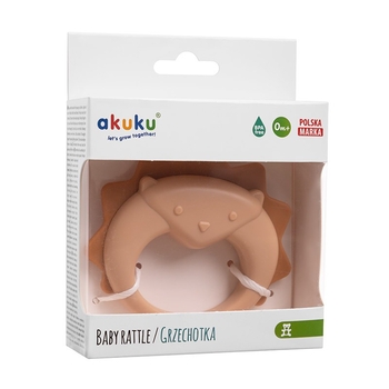 Брязкальце-прорізувач Akuku Їжак (A0540) - Pampik - 2