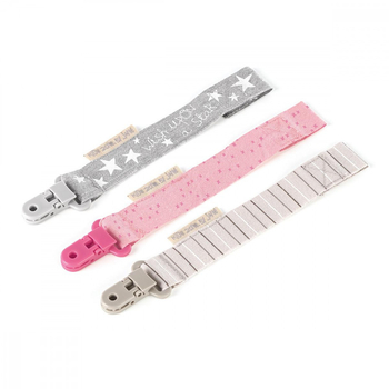 Клипса для пустышки Jane, текстильная, 1 шт. цвет в ассортименте (20132C01) - Pampik