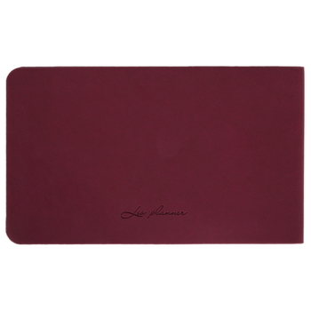 Щотижневик Leo Planner Story, датований 2026, 10х17 см, 128 сторінок, винний (252653) - Pampik - 2