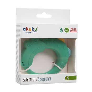 Брязкальце-прорізувач Akuku Крокодил (A0539) - Pampik - 2