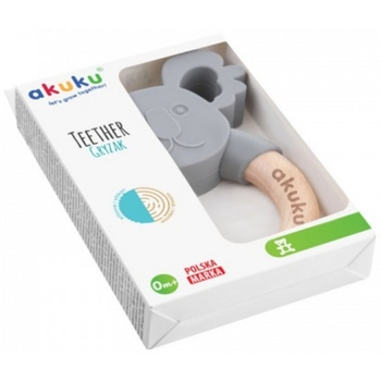Силиконово-деревянный прорезыватель Akuku Коала (A0138) - Pampik - 2