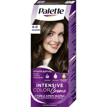 Фарба для волосся Palette N-3 Каштановий, 110 мл - Pampik